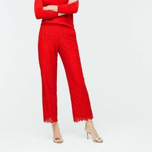 JCrew Tall High-Rise Pull-On Peyton Wide-Leg Pant In Lace